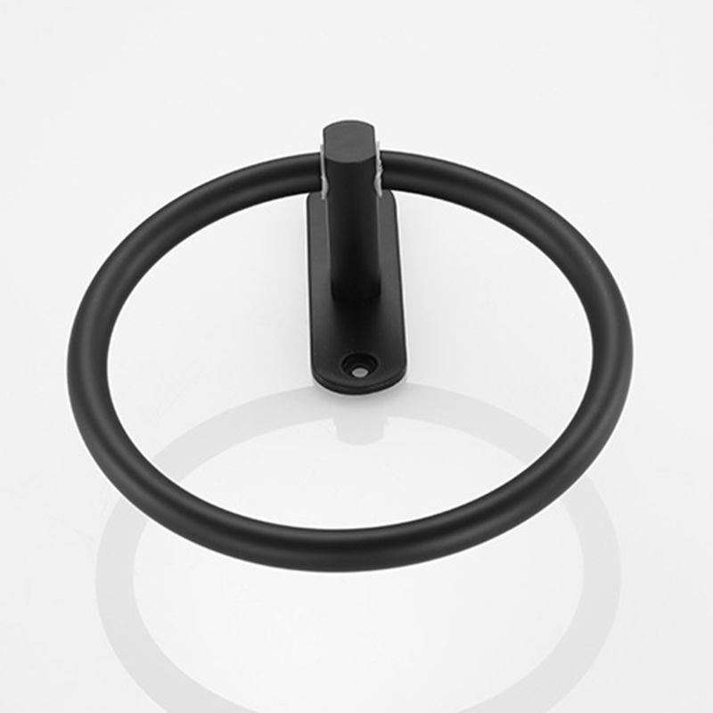 Giá Treo Khăn Hình Tròn Màu Đen Hiện Đại Dễ Lắp Đặt Cho Nhà Bếp / Phòng Tắm