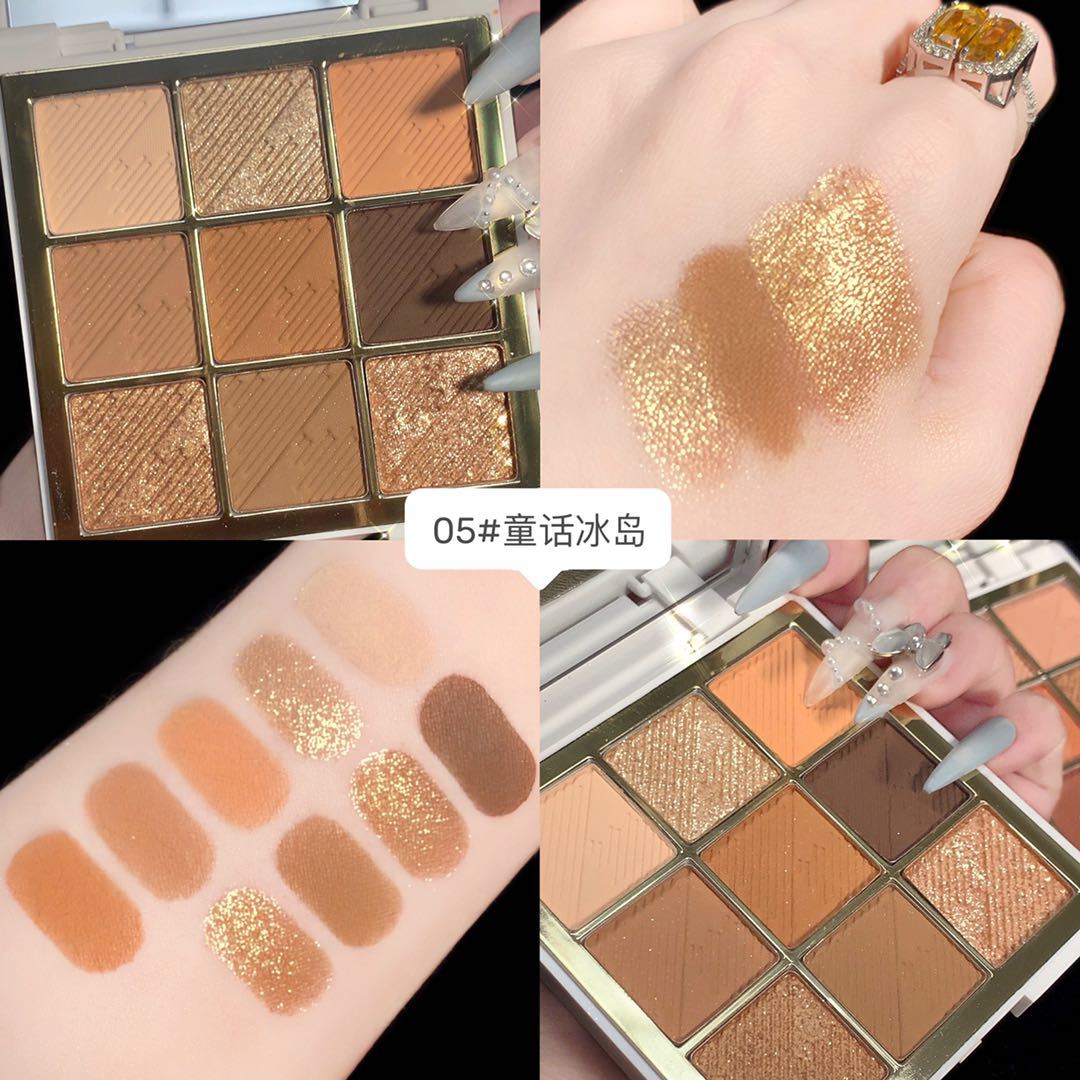 (Hàng Mới Về) Bảng Phấn Mắt Maffick 9 Màu Sắc Tông Lì / Hiệu Ứng Ngọc Trai Chống Nước Lâu Trôi | BigBuy360 - bigbuy360.vn