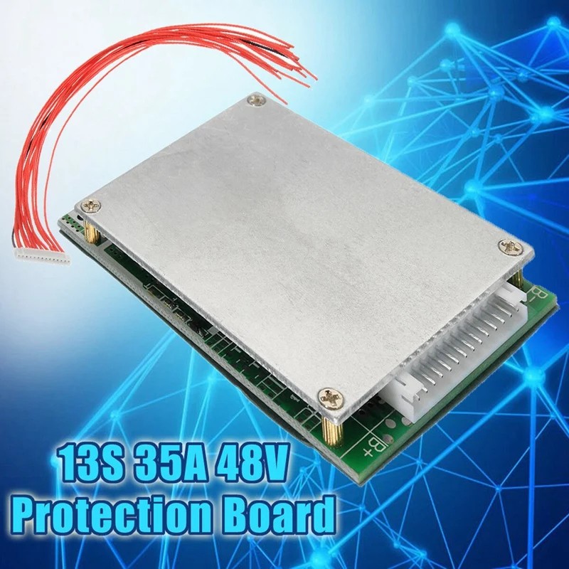 Mạch 13S 48V 35A, sạc và bảo vệ pin Li-ion 3.7V, 13 cell nối tiếp