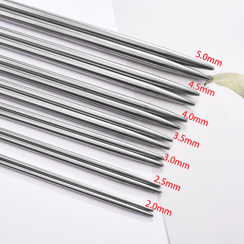 Set 5 Kim Đan Len Thẳng Bằng Thép Không Gỉ