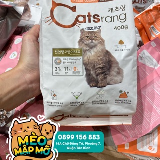 Thức ăn hạt cho mèo mọi lứa tuổi hàn quốc Catsrang túi 400g chính hãng