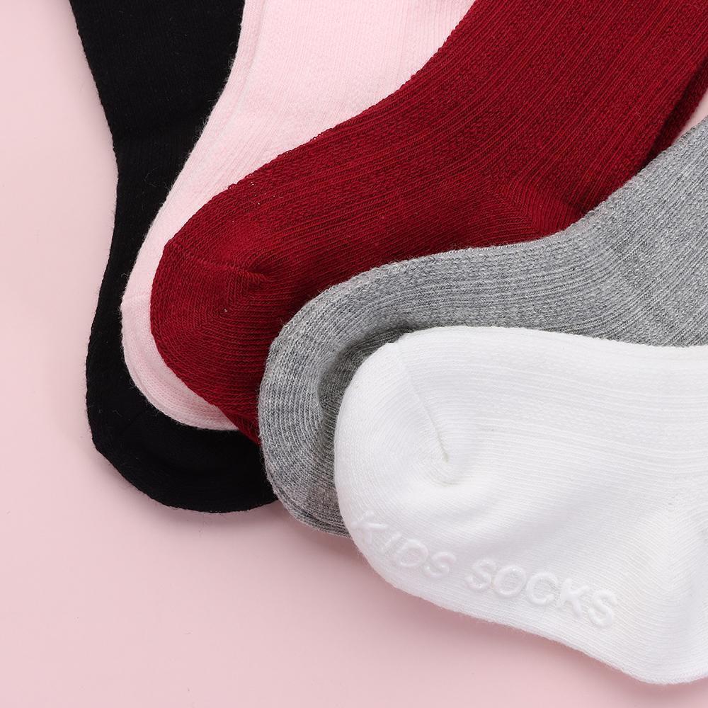 1 Đôi Tất Cotton Chống Trượt Đính Nơ Xinh Xắn Cho Bé Gái