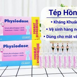 Nước muối sinh lý hồng Physiodose (Pháp)