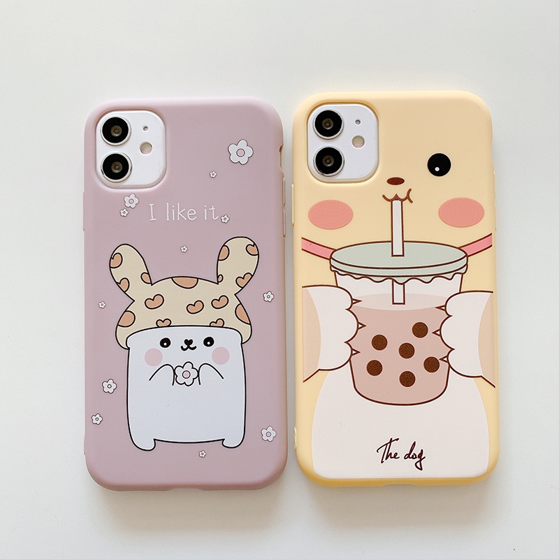 Ốp điện thoại TPU hình trà sữa đáng yêu dành cho Vivo Y12 Y15 Y17 Y19 Y66 Y67 Y81 Y83 Y85 Y91 Y93 Y95 Y91C V11I V15 X30