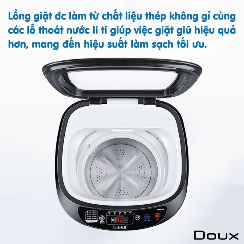 FREE SHIP !! MÁY GIẶT MINI DOUX TỰ ĐỘNG HOÀN TOÀN - CHÍNH HÃNG