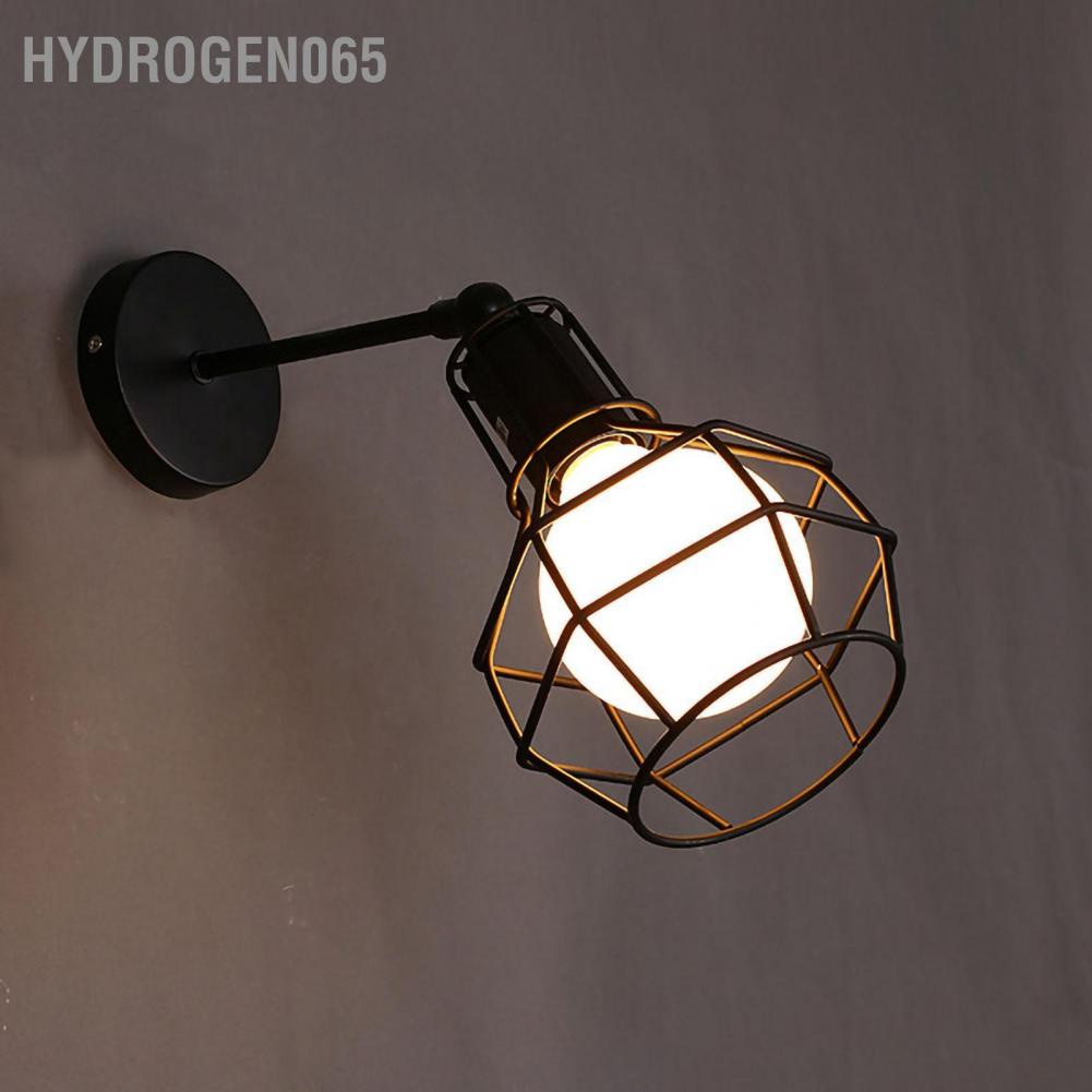 Đèn treo tường bằng kim loại cổ điển Khung bóng râm Phong cách công nghiệp cho hành lang lối đi Hydrogen065