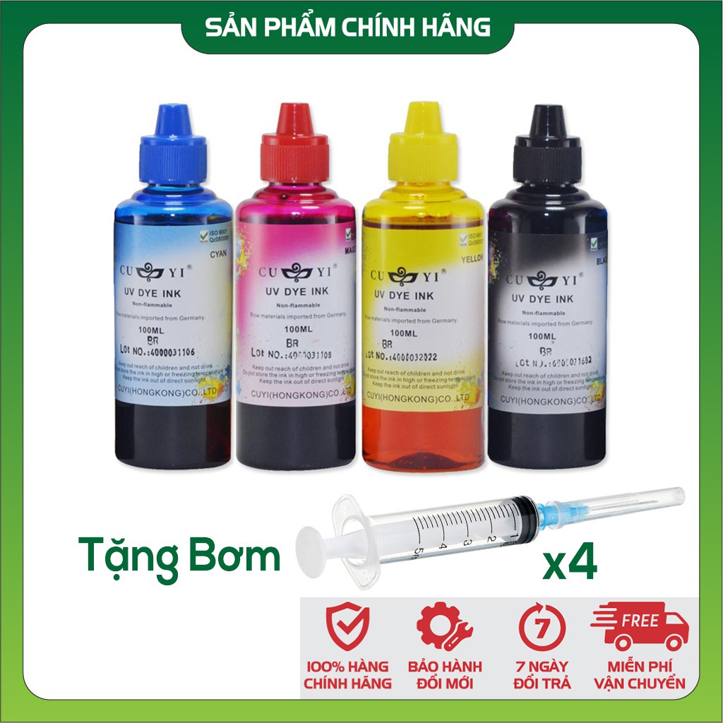 [Tặng bơm] Mực in dành cho máy in HP 1115, HP 1110, HP 1100, HP 2675 bơm tiêm trực tiếp vào hộp mực HP 680, HP 61