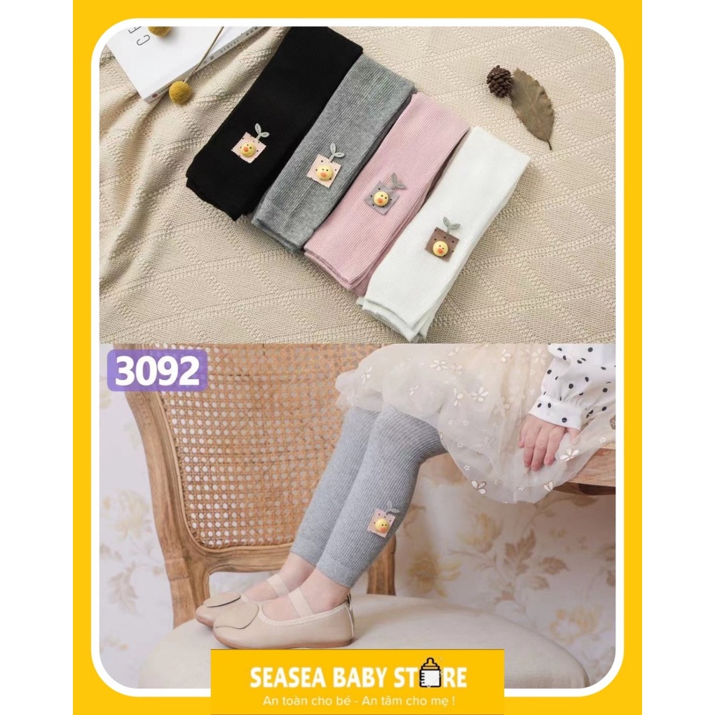 Quần Tất Len Legging Không Bàn, Họa Tiết Mầm Cây Siêu Xinh, Cực Ấm Cho Bé 6-16kg