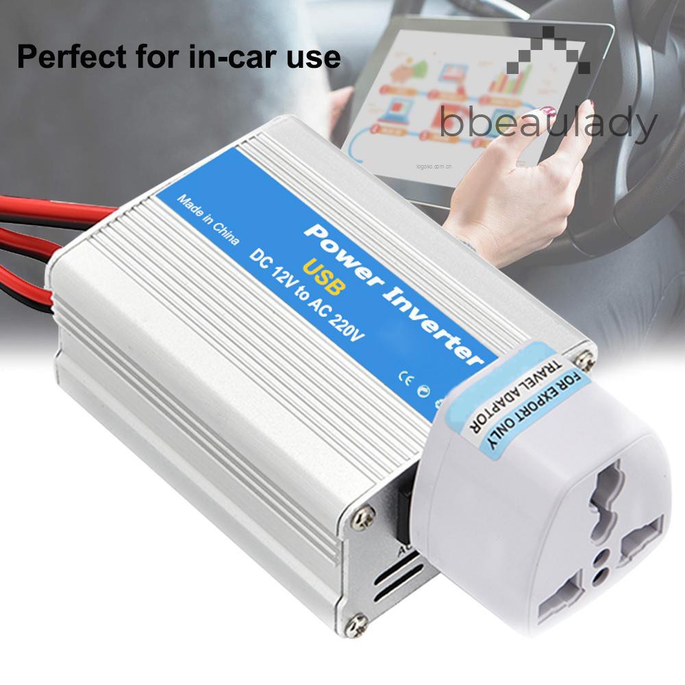 Bộ Sạc Chuyển Đổi 100w Dc 12v Sang Ac 220v Cho Xe Hơi