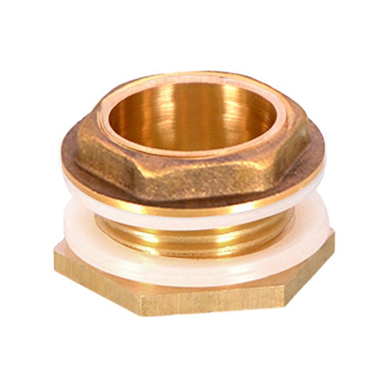 Đầu Nối Ống Nước Bằng Đồng Thau 1 / 2 &quot;3 / 4&quot; 1 '' Kèm Miếng Đệm Cao Su