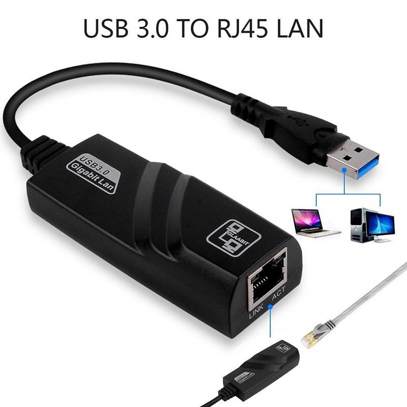 Bộ điều hợp USB 3.0 sang LAN card mạng Ethernet (10/100/1000) Mbps chuyên dụng