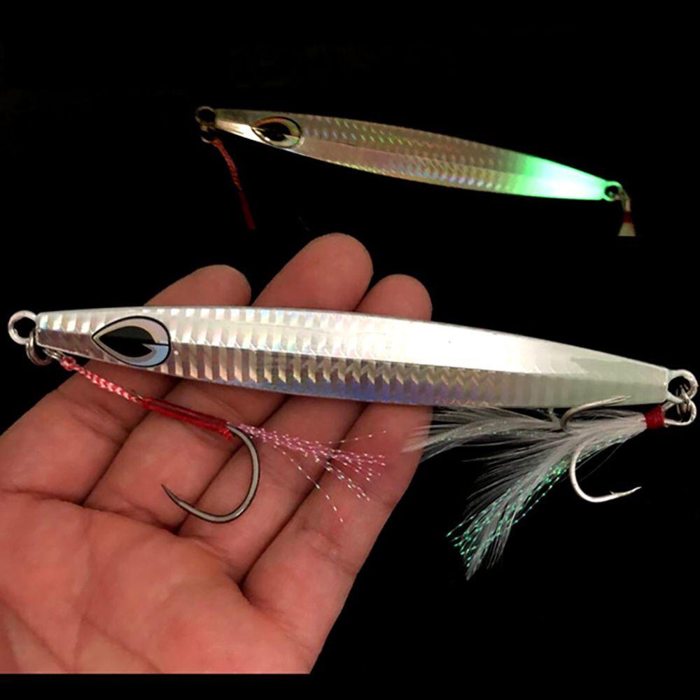 MYRONGVN Mồi Câu Cá Giả Bằng Kim Loại Có Hai Lưỡi Câu