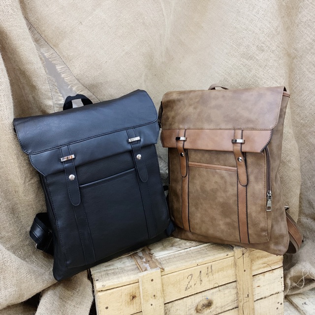 [Mã SKAMLTSM9 giảm 10% đơn 99K] Balo da nam nữ - Leather Backpack
