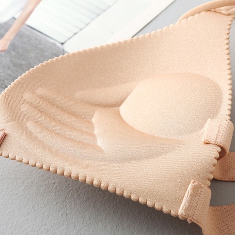 Áo ngực không gọng chất su cài trước - Áo bra nữ dây chéo lưng mút mỏng VALICA B810