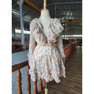 ĐẦM HOA BÈO CUTOUT LƯNG