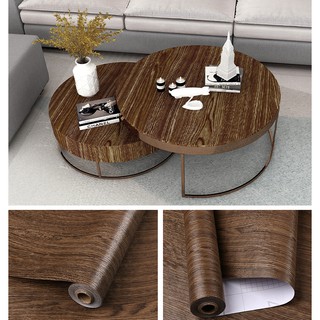 1 mét decal giấy dán tường W018 VÁN MÀU TỐI khổ 60cm keo sẵn