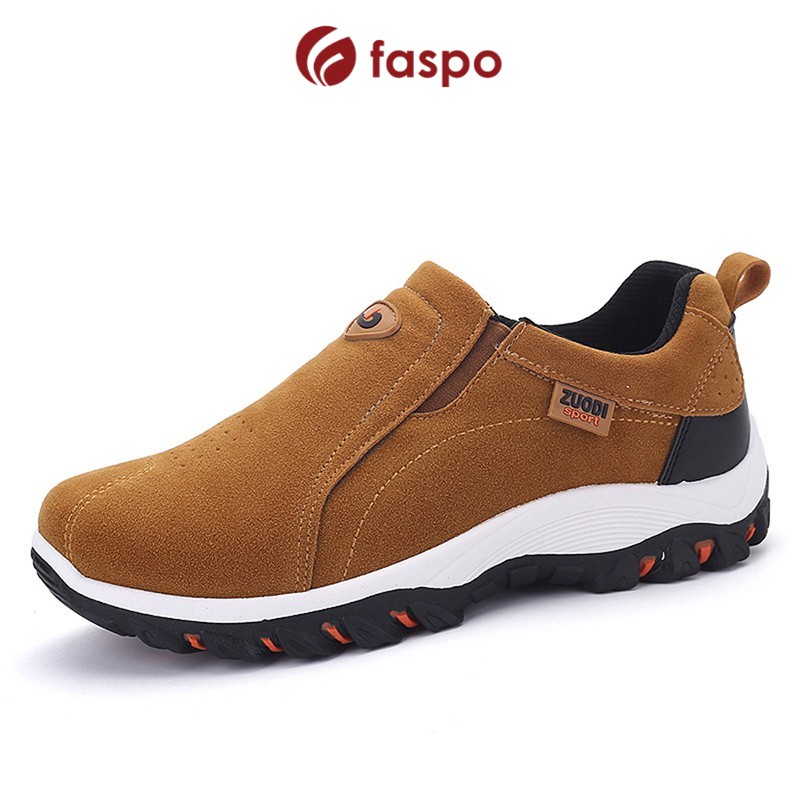 Giày lười phong cách thể thao nam loại cao cấp FASPO 009 (Màu Vàng) | BigBuy360 - bigbuy360.vn