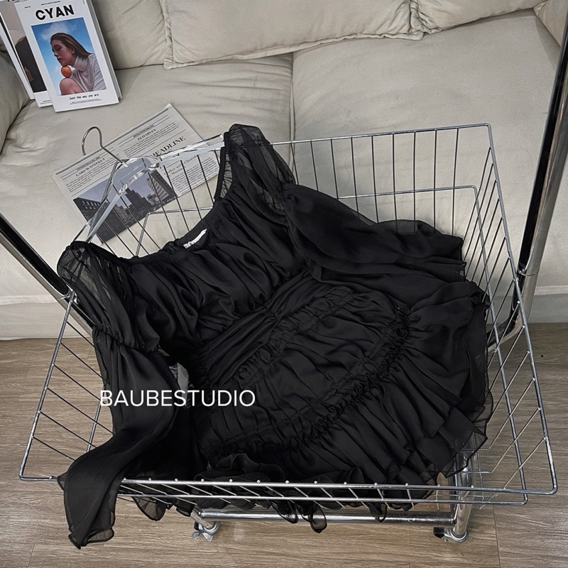 Váy Trễ Vai Đen Siêu Hot KAN