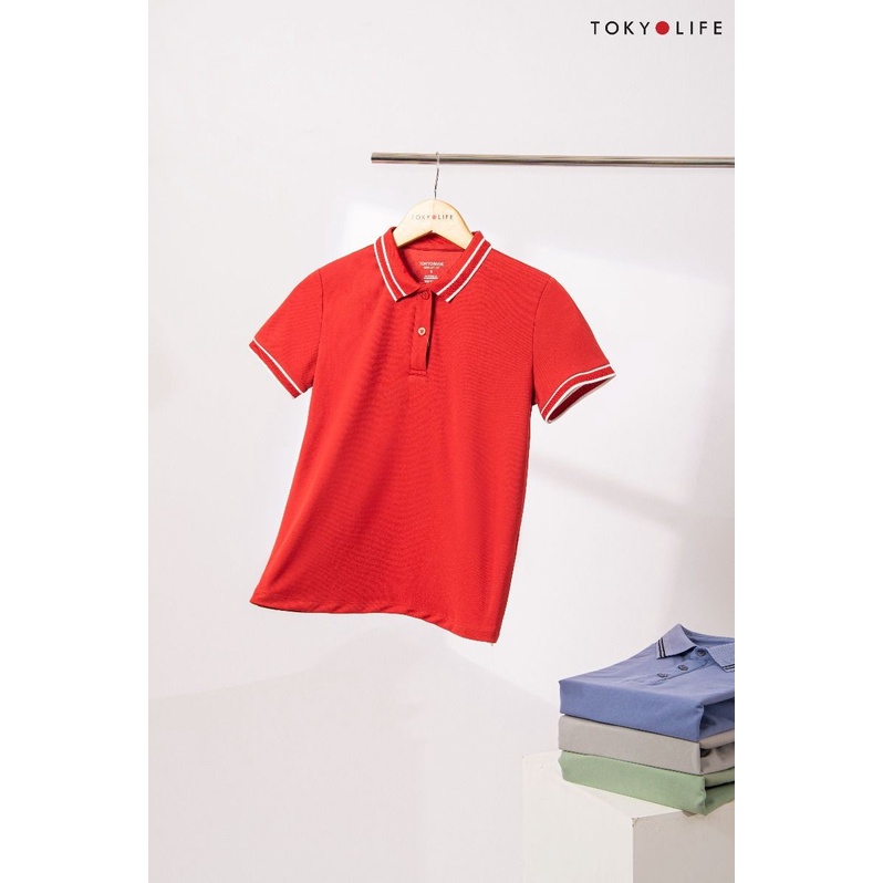 Áo Polo Nữ phông cộc tay, vải cotton thoáng khí TOKYOLIFE I9POL003K