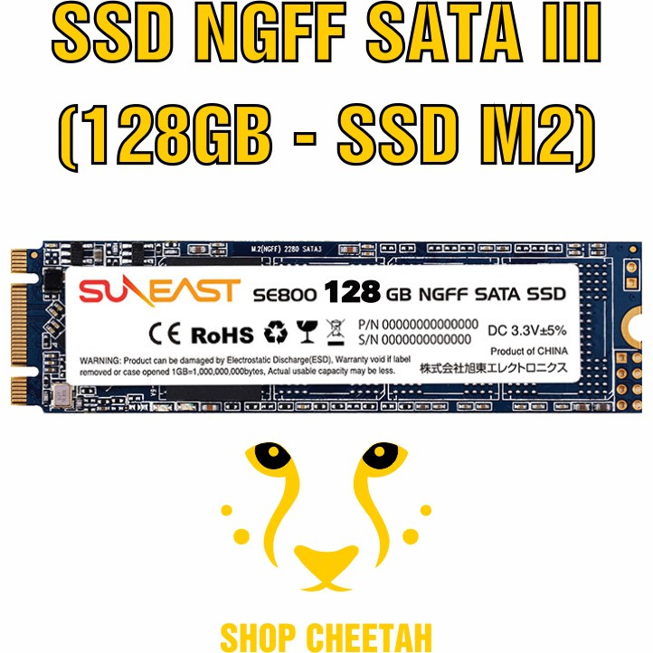 Ổ cứng SSD NGFF SATAIII SunEast 128GB nội địa Nhật Bản – CHÍNH HÃNG – Bảo hành 3 năm – M2 Sata3 SSD chính hãng