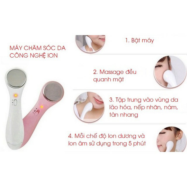 Máy Massage, đẩy tinh chất ion Beauty Tools