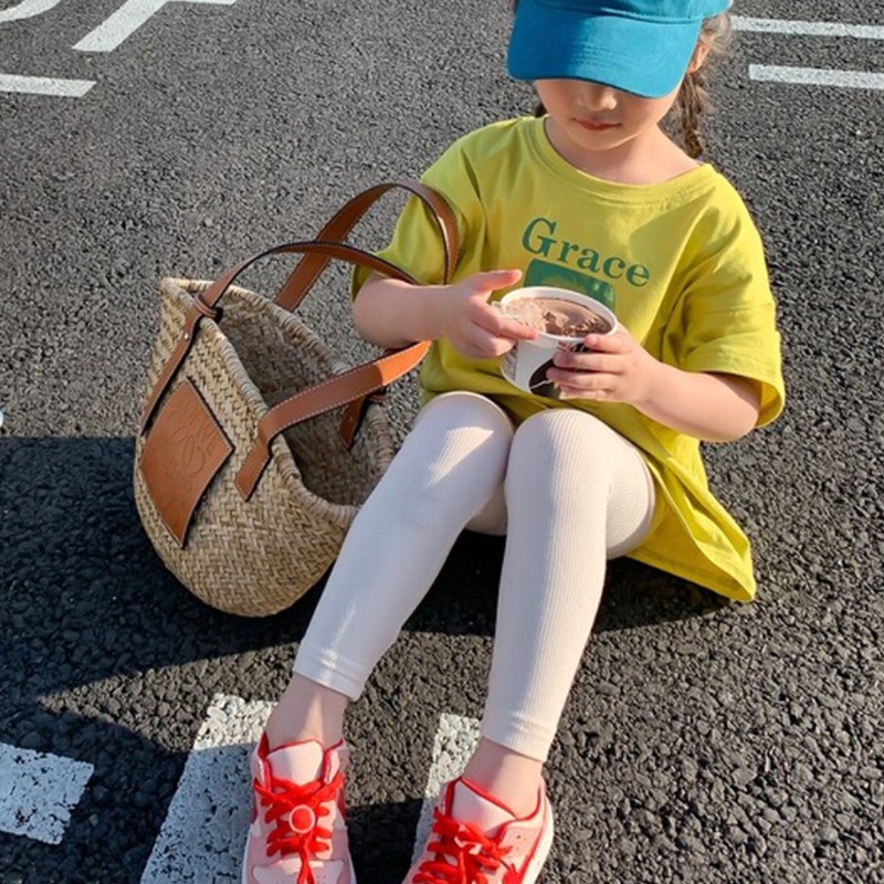 Quần legging mỏng màu kẹo dễ thương phong cách Hàn Quốc thời trang mùa hè cho bé gái