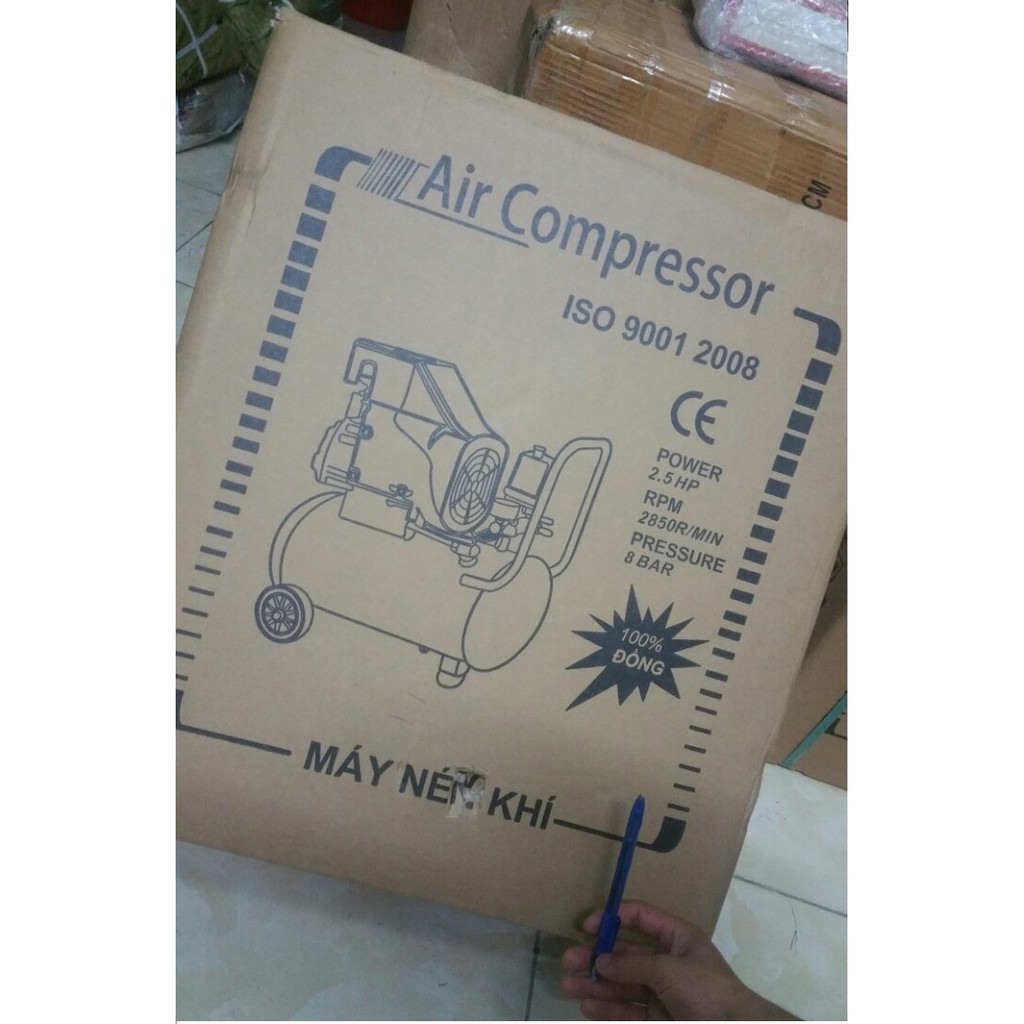 MÁY NÉN KHÍ TMAX 24L 2.5 HP 100% DÂY ĐỒNG ITALY TECNOLOGY