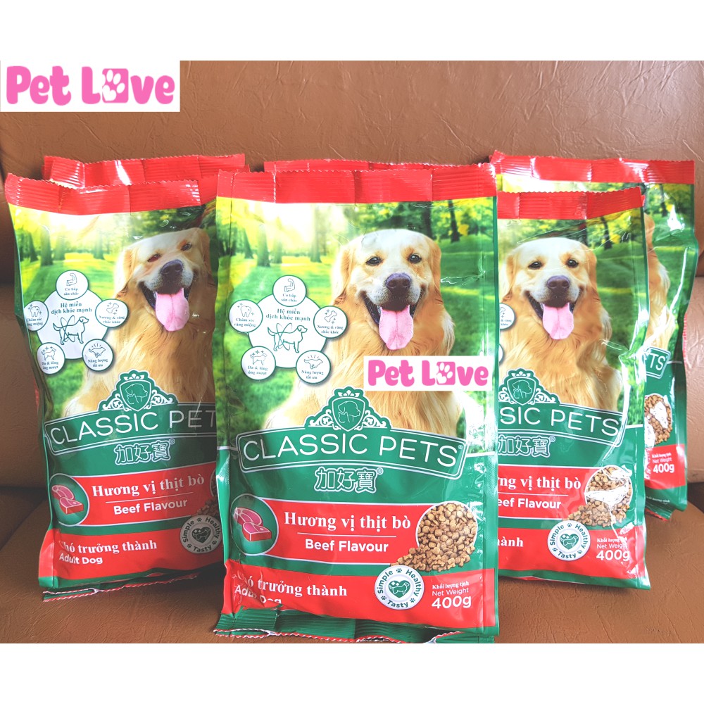 Thức ăn hạt Classic cho chó lớn (gói 400g)