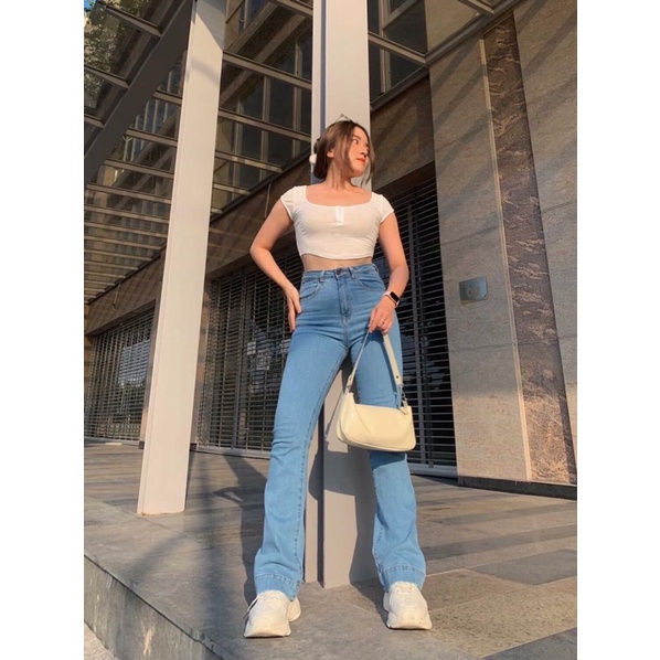 Quần Dài Ống Loe Lai Lớn Cạp Cao Dài 103-105cm Sofm Wear (LL01) | BigBuy360 - bigbuy360.vn