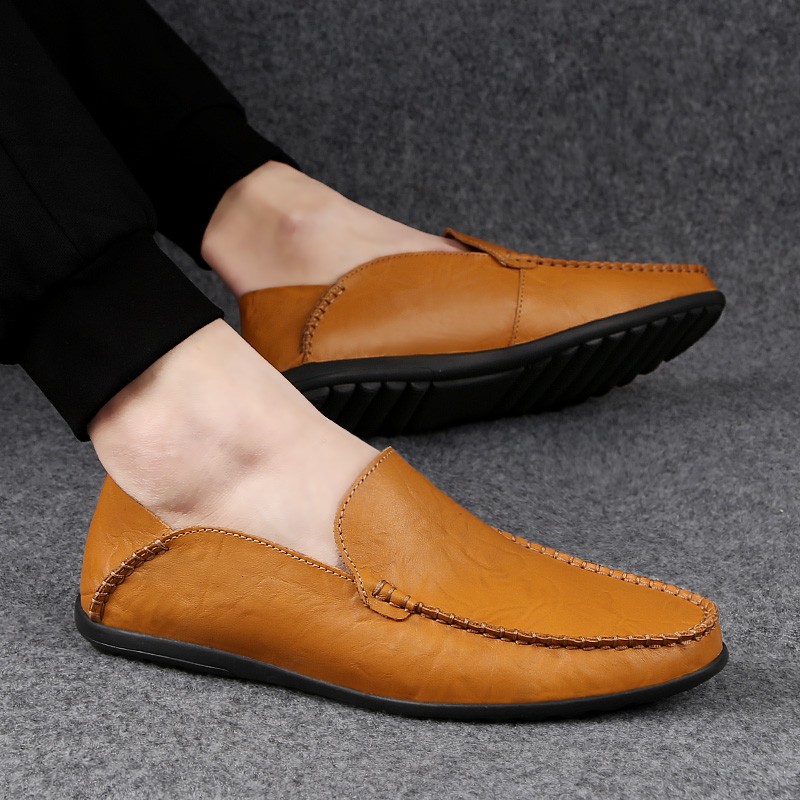 [BAIYAN] Giày lười nam bằng da thông thường Doug Boat Driving Shoes Slip On Men Loafers
