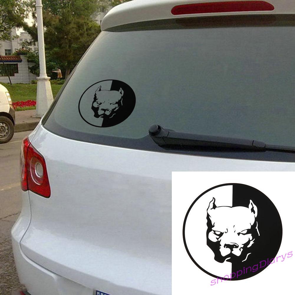 Decal Dán Trang Trí Hình Chó Pitbull