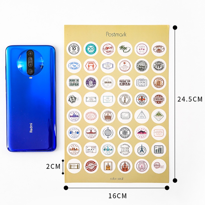 Miếng Dán Trang Trí Nhiều Màu Sắc Độc Đáo Cho Học Sinh