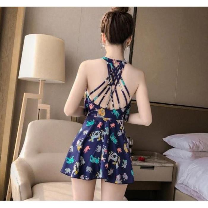 bikini (THUN LẠNH, CÓ BIGSIZE)  Đồ Bơi Nữ Kín Đáo Che Bụng Dạng Váy Big Size cho người mập  ྇ ་