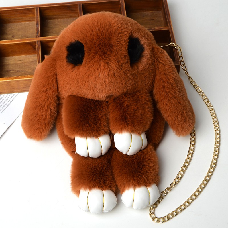 Túi đeo hình gấu bông siêu dễ thương .kiêm ba lô long mềm mượt 98107