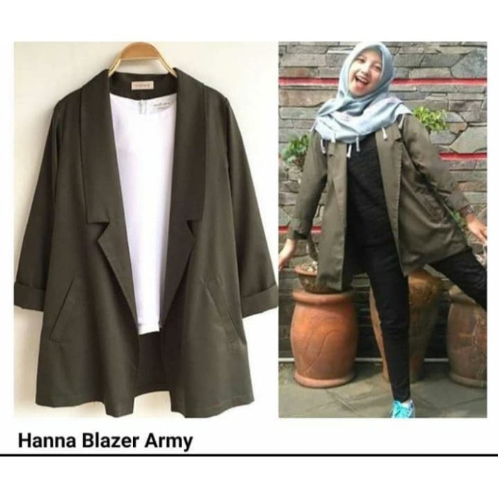 Áo Khoác blazer Cao Cấp HAN Vừa Vặn Với L Green ARMY G6M8 Cho Nữ Giới