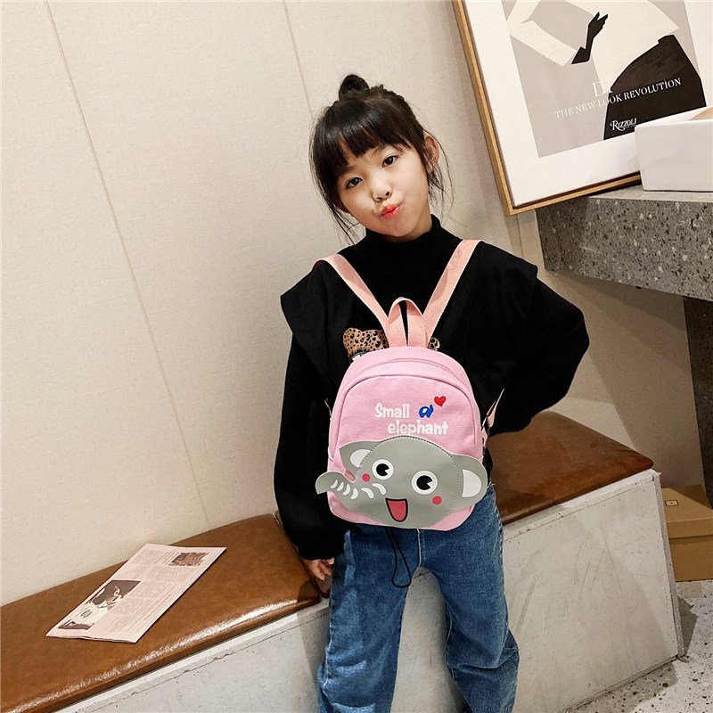 Balo Hình Voi Con 3D Cho Bé Đi Học Mầm Non Size 23cm BALO-509