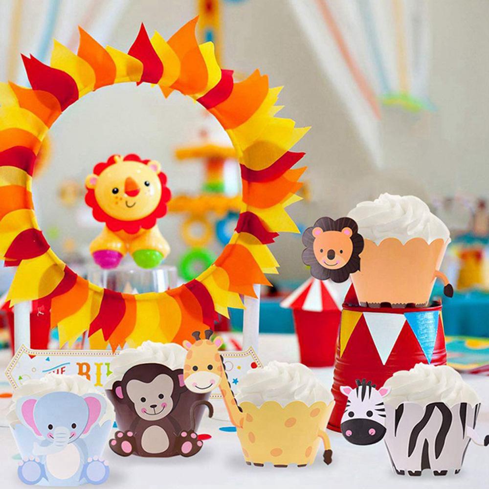 Khay Đựng Bánh Cupcake Hình Khủng Long Xinh Xắn