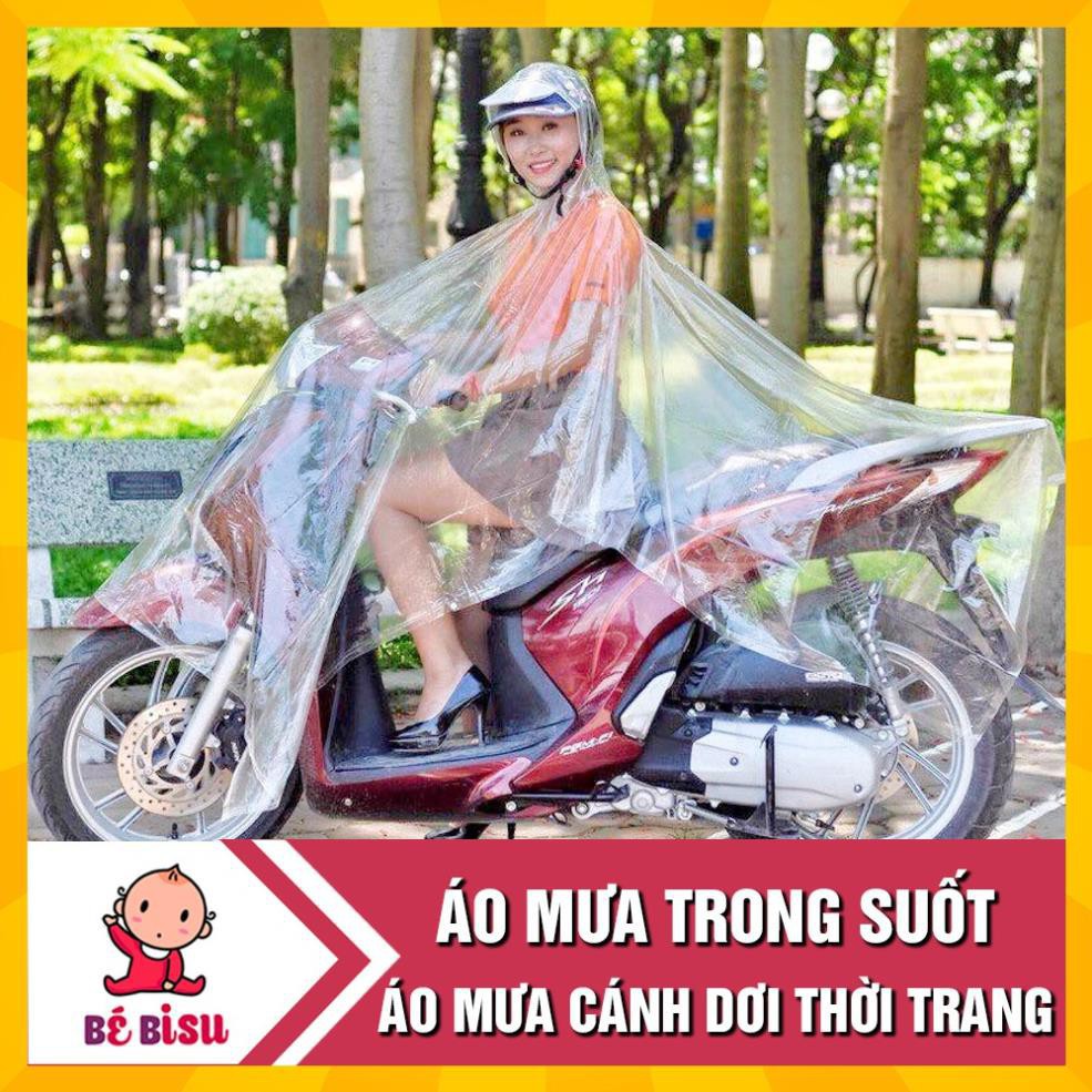 Áo mưa trong suốt loại dày (1 đầu) loại To, siêu bền không thấm nước