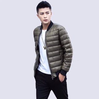 [Order- SẴN XANH RÊU XL] Áo khoác phao lông vũ siêu nhẹ