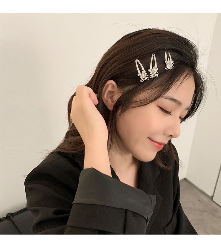 Kẹp tóc hình bướm đính đá phong cách Mori dễ phối đồ 22603 cho nữ mang đi chơi