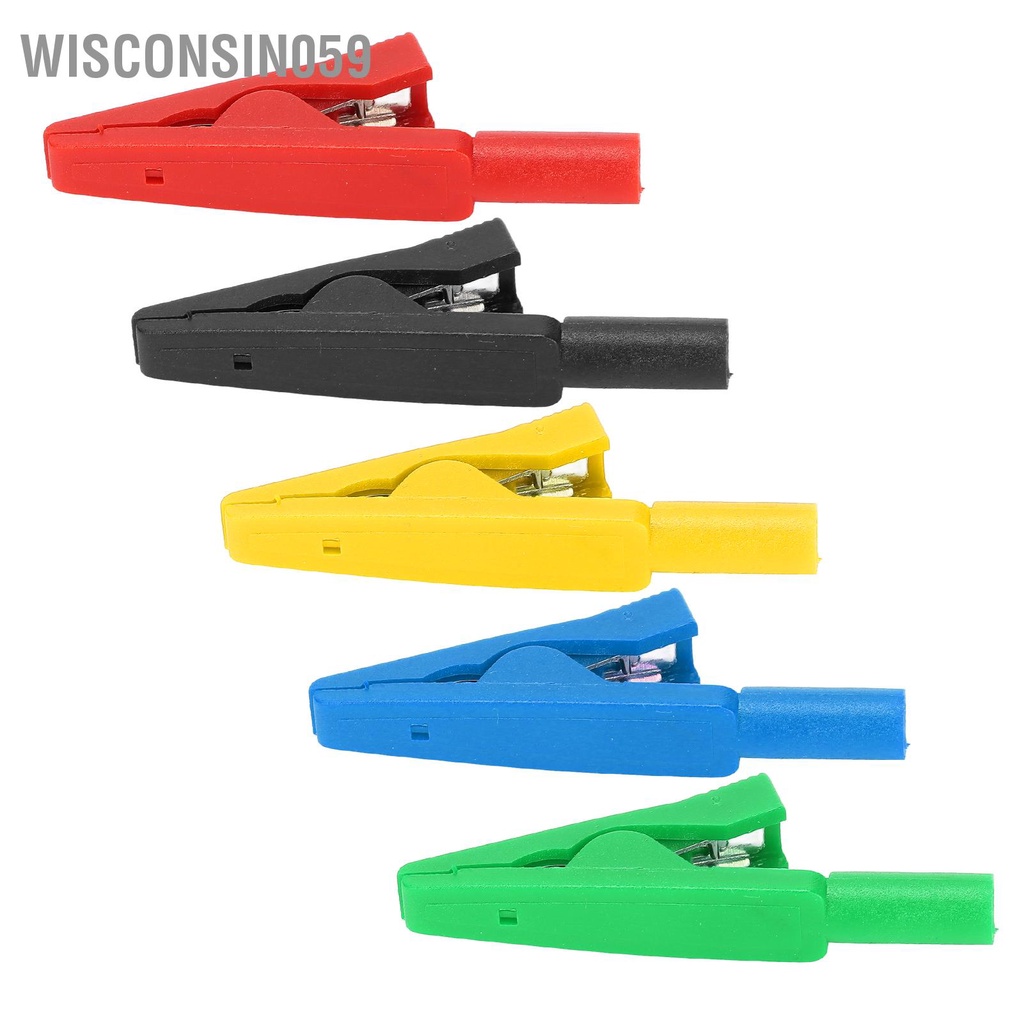 Wisconsin059 10PCS / Bộ Kẹp an toàn 2mm Chuối Jack kiểm tra phía sau Kẹp đồng nguyên chất cho bộ điều chỉnh điện