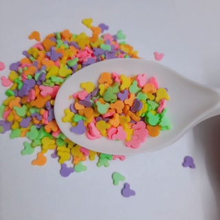 Cốm Nhựa Mickey Đủ Màu/ Nguyên Liệu Làm Slime, Resin