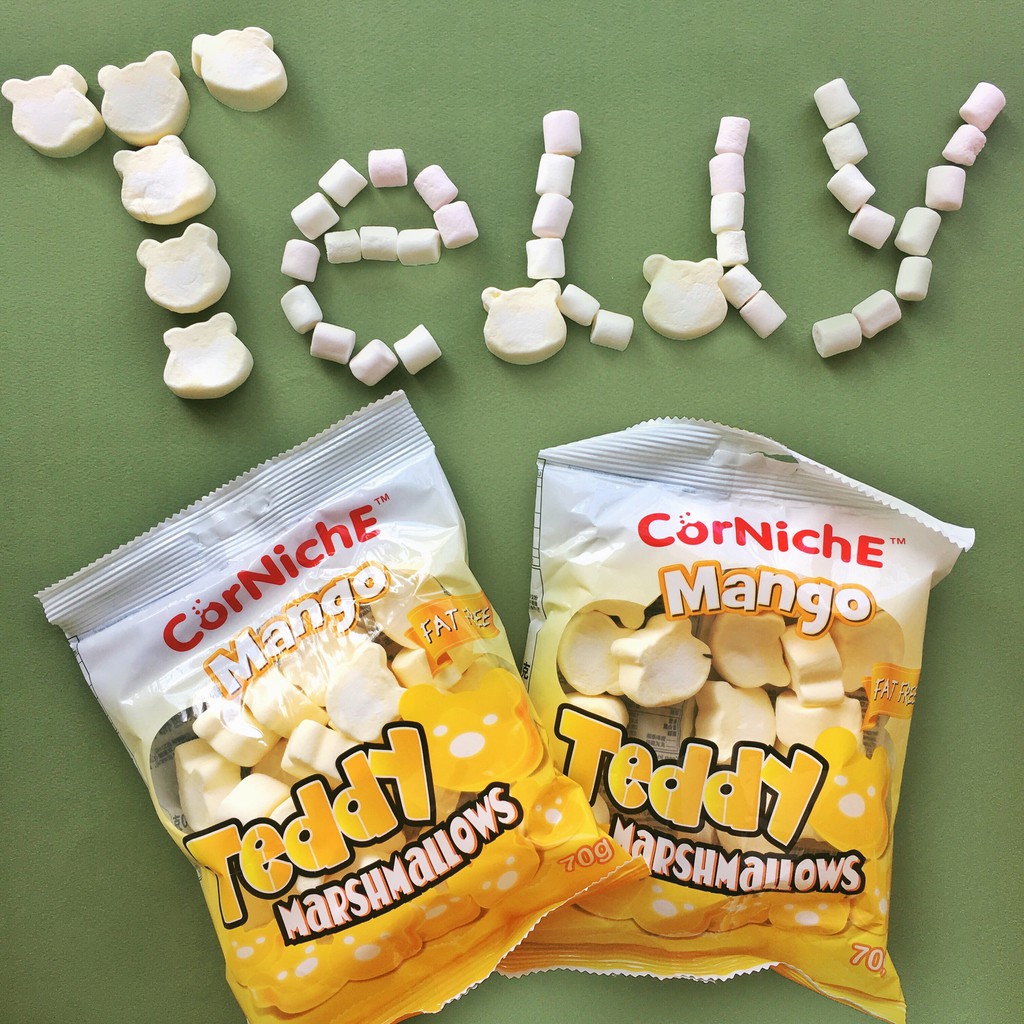 Kẹo xốp Marshmallows hình gấu vị xoài 70g