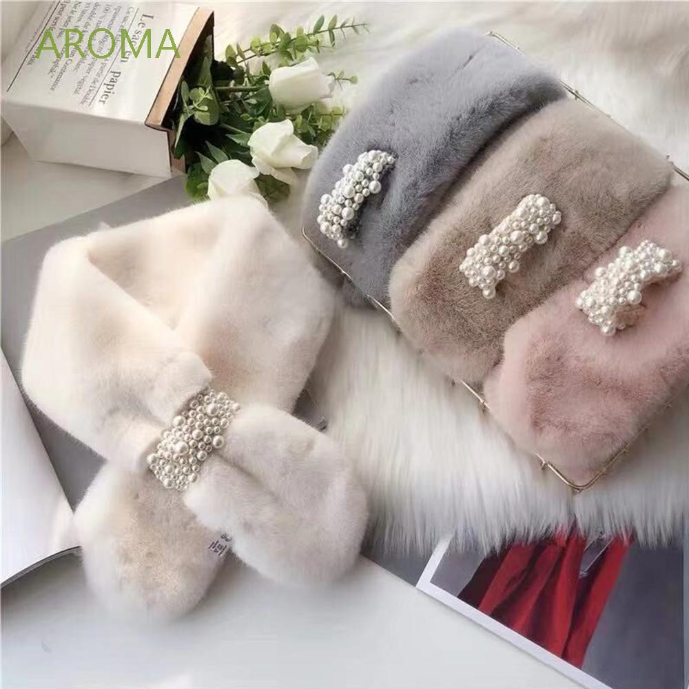 Khăn Choàng Lông Thỏ Ấm Áp Thời Trang Cho Nữ