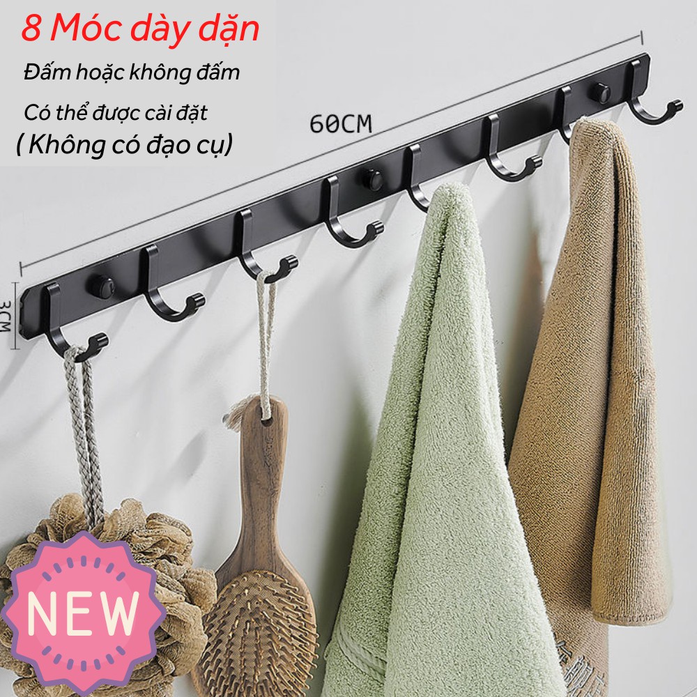 Móc Treo Quần Áo Gắn Tường Móc Treo Quần Áo Inox Không Gỉ Moda.H