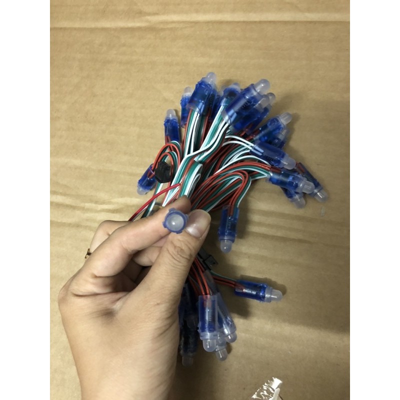 Led Full Color Phi 8 Đế 12MM IC1903 (50 bóng)