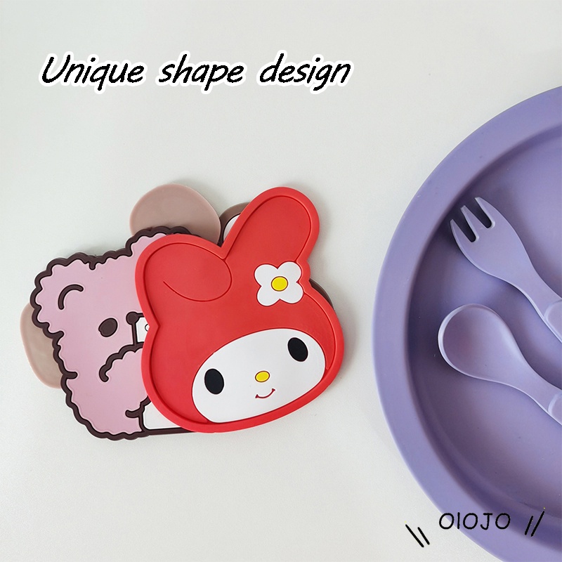 Tấm Đế Lót Ly Nước Bằng Silicon Chịu Nhiệt Chống Trượt Kiểu Dáng Hoạt Hình Dễ Thương Tiện Lợi