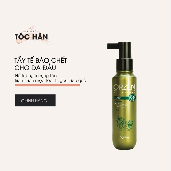 Tẩy tế bào chết da đầu Orzen Scalp Peeling làm sạch da đầu, hỗ trợ ngăn rụng tóc, kích thích mọc tóc