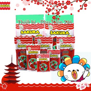 1Kg Thức ăn cá Koi Sakura Gold 35% Protein loại tốt size M