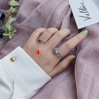 Nhẫn bạc nữ nhiều mẫu cá tính A516